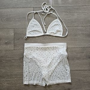 iheartraves White Rhinestone Set